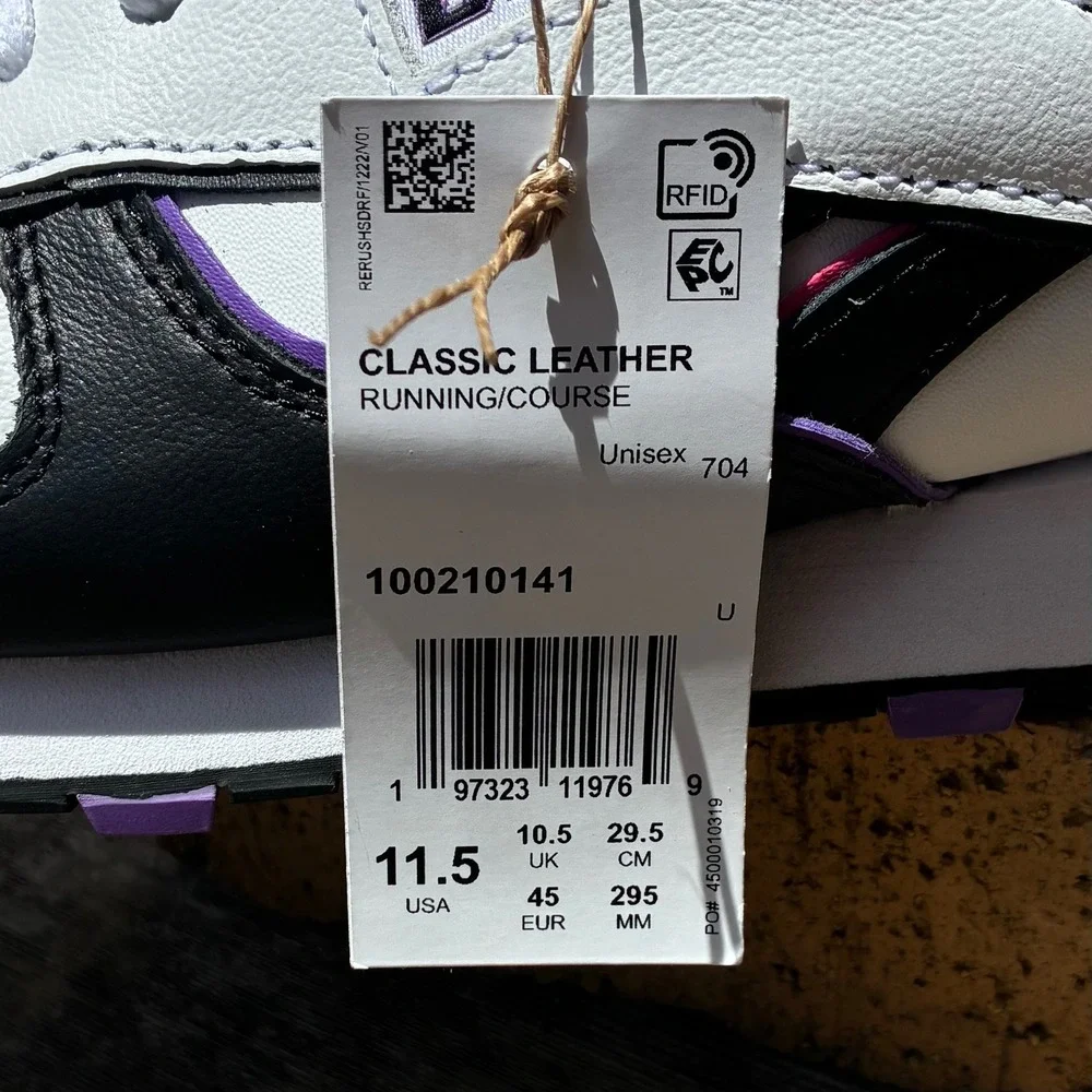 Reebok Classic Leather Anuel AA 11.5 White Black Pink Lime 100210141 Streetwear